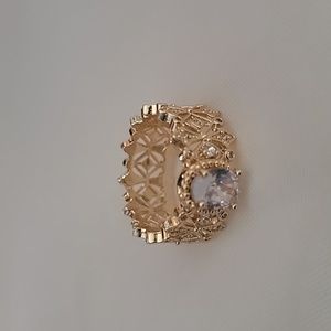 Diamond Zircon Ring